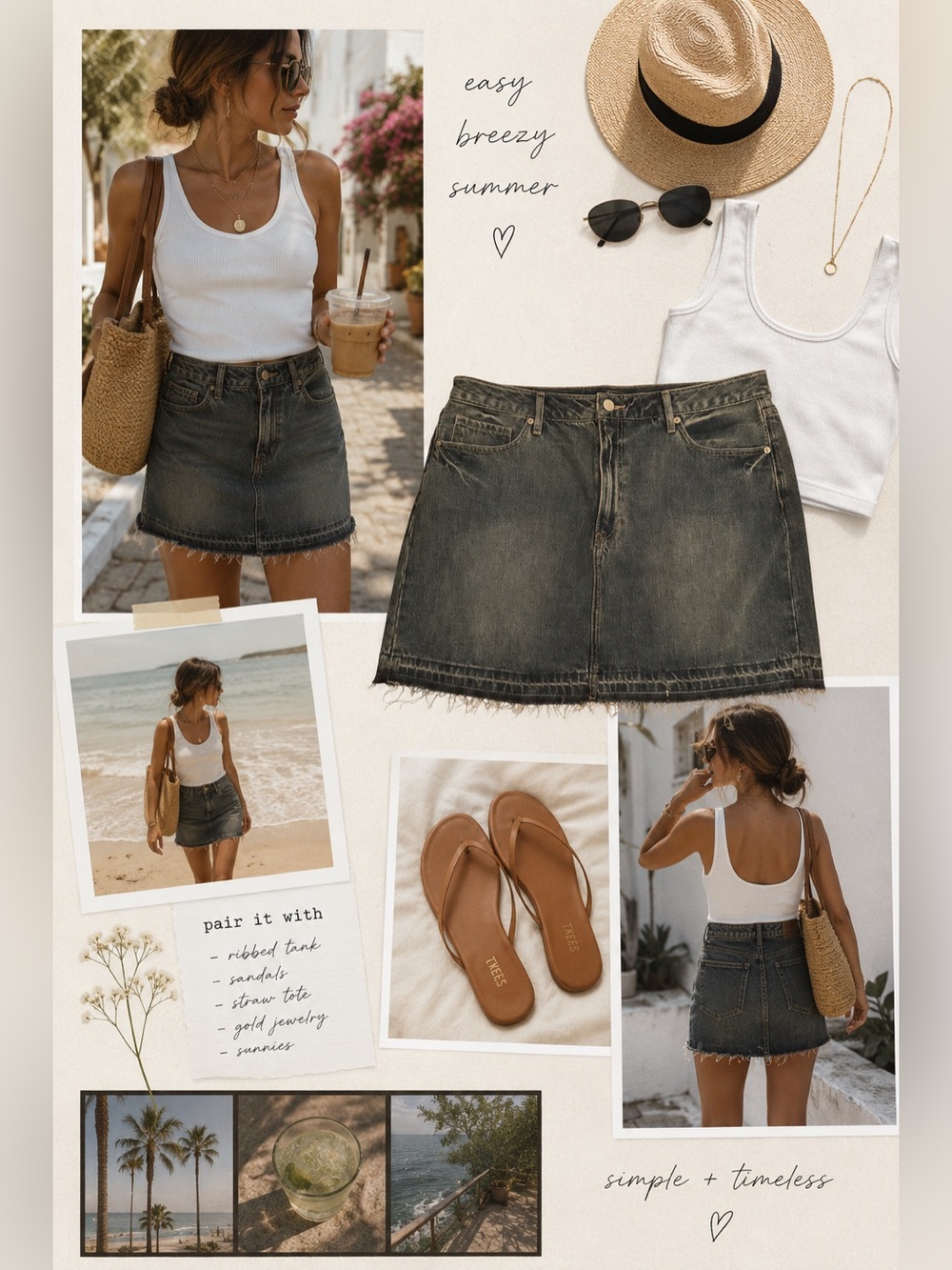 Banana Republic Frayed Hem Denim Mini Skirt Medium Wash - Size 14